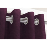 Carica l'immagine nel visualizzatore di Gallery, McAlister Textiles Matt Aubergine Purple Velvet Curtains Tailored Curtains