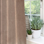 Carica l'immagine nel visualizzatore di Gallery, McAlister Textiles Matt Mocha Brown Velvet Curtains Tailored Curtains