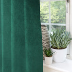 Carica l'immagine nel visualizzatore di Gallery, McAlister Textiles Matt Emerald Velvet Curtains Tailored Curtains