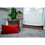 Carica l'immagine nel visualizzatore di Gallery, McAlister Textiles Matt Rust Red Orange Piped Velvet Cushion Cushions and Covers