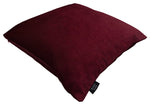 Carica l'immagine nel visualizzatore di Gallery, McAlister Textiles Matt Wine Red Velvet Modern Look Plain Cushion Cushions and Covers