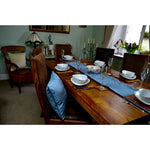 Carica l'immagine nel visualizzatore di Gallery, McAlister Textiles Matt Petrol Blue Piped Velvet Cushion Cushions and Covers