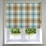 Carica l'immagine nel visualizzatore di Gallery, McAlister Textiles Angus Duck Egg Blue Tartan Roman Blind mws_apo_generated