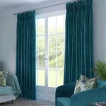 Carica l'immagine nel visualizzatore di Gallery, McAlister Textiles Matt Blue Teal Velvet Curtains mws_apo_generated