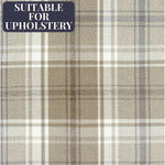 Carica l'immagine nel visualizzatore di Gallery, McAlister Textiles Angus Beige Cream Tartan Check Curtain Fabric Fabrics
