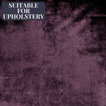 Carica l'immagine nel visualizzatore di Gallery, McAlister Textiles Crushed Velvet Aubergine Purple Fabric Fabrics