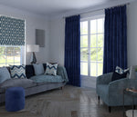 Carica l'immagine nel visualizzatore di Gallery, McAlister Textiles Matt Navy Blue Velvet Curtains Tailored Curtains