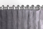 Carica l'immagine nel visualizzatore di Gallery, McAlister Textiles Matt Soft Silver Velvet Curtains Tailored Curtains