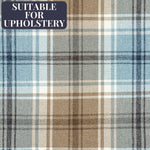 Carica l'immagine nel visualizzatore di Gallery, McAlister Textiles Angus Duck Egg Blue Tartan Check Curtain Fabric Fabrics