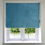 Carica l'immagine nel visualizzatore di Gallery, McAlister Textiles Matt Duck Egg Blue Velvet Roman Blind Roman Blinds