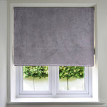 Carica l'immagine nel visualizzatore di Gallery, McAlister Textiles Matt Soft Silver Velvet Roman Blind Roman Blinds