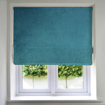 Carica l'immagine nel visualizzatore di Gallery, McAlister Textiles Matt Blue Teal Velvet Roman Blind mws_apo_generated