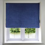 Carica l'immagine nel visualizzatore di Gallery, McAlister Textiles Matt Navy Blue Velvet Roman Blind Roman Blinds