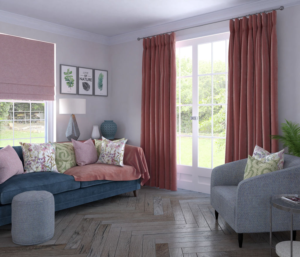 McAlister Textiles Matt Blush Pink Velvet Curtains mw_product_option_cloned 