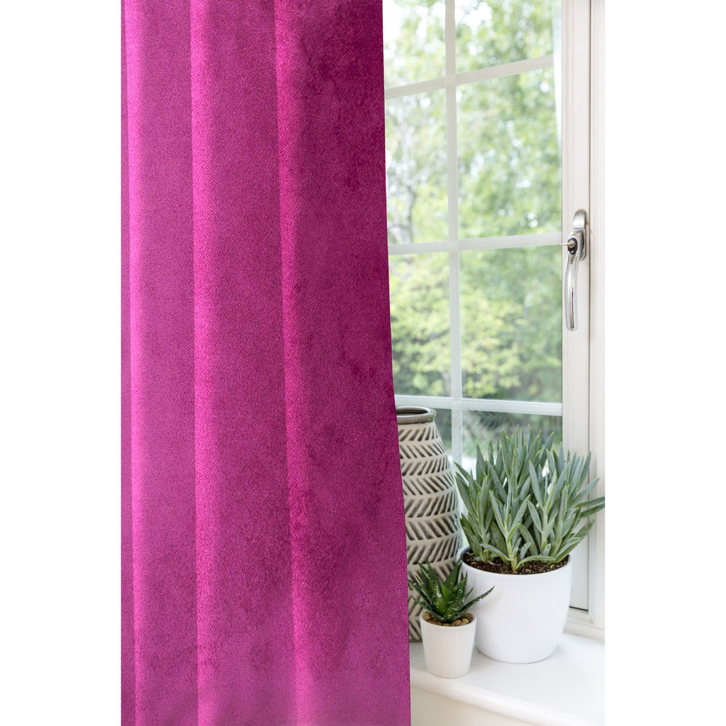 McAlister Textiles Matt Fuchsia Pink Velvet Curtains mw_product_option_cloned 