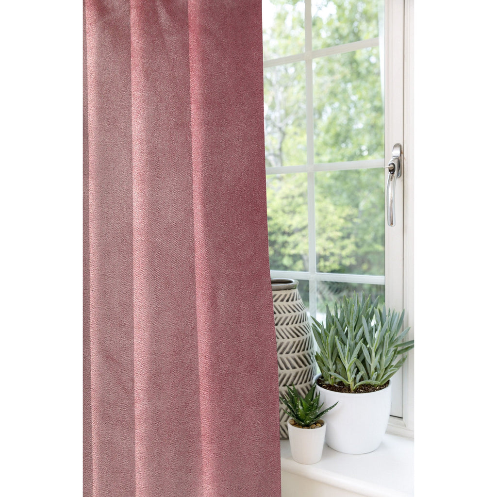 McAlister Textiles Matt Blush Pink Velvet Curtains Tailored Curtains 