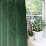 Carica l&#39;immagine nel visualizzatore di Gallery, McAlister Textiles Matt Moss Green Velvet Curtains Tailored Curtains 
