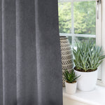 Carica l&#39;immagine nel visualizzatore di Gallery, McAlister Textiles Matt Charcoal Grey Velvet Curtains Tailored Curtains 
