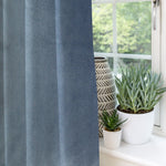 Carica l&#39;immagine nel visualizzatore di Gallery, McAlister Textiles Matt Petrol Blue Velvet Curtains Tailored Curtains 
