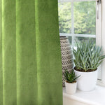 Carica l&#39;immagine nel visualizzatore di Gallery, McAlister Textiles Matt Fern Green Velvet Curtains Tailored Curtains 
