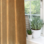 Carica l&#39;immagine nel visualizzatore di Gallery, McAlister Textiles Matt Caramel Gold Velvet Curtains Tailored Curtains 
