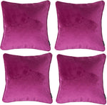 Carica l&#39;immagine nel visualizzatore di Gallery, McAlister Textiles Matt Fuchsia Pink Velvet 43cm x 43cm Piped Cushion Sets Cushions and Covers 
