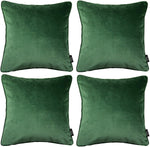 Carica l&#39;immagine nel visualizzatore di Gallery, McAlister Textiles Matt Moss Green Velvet 43cm x 43cm Piped Cushion Sets Cushions and Covers 
