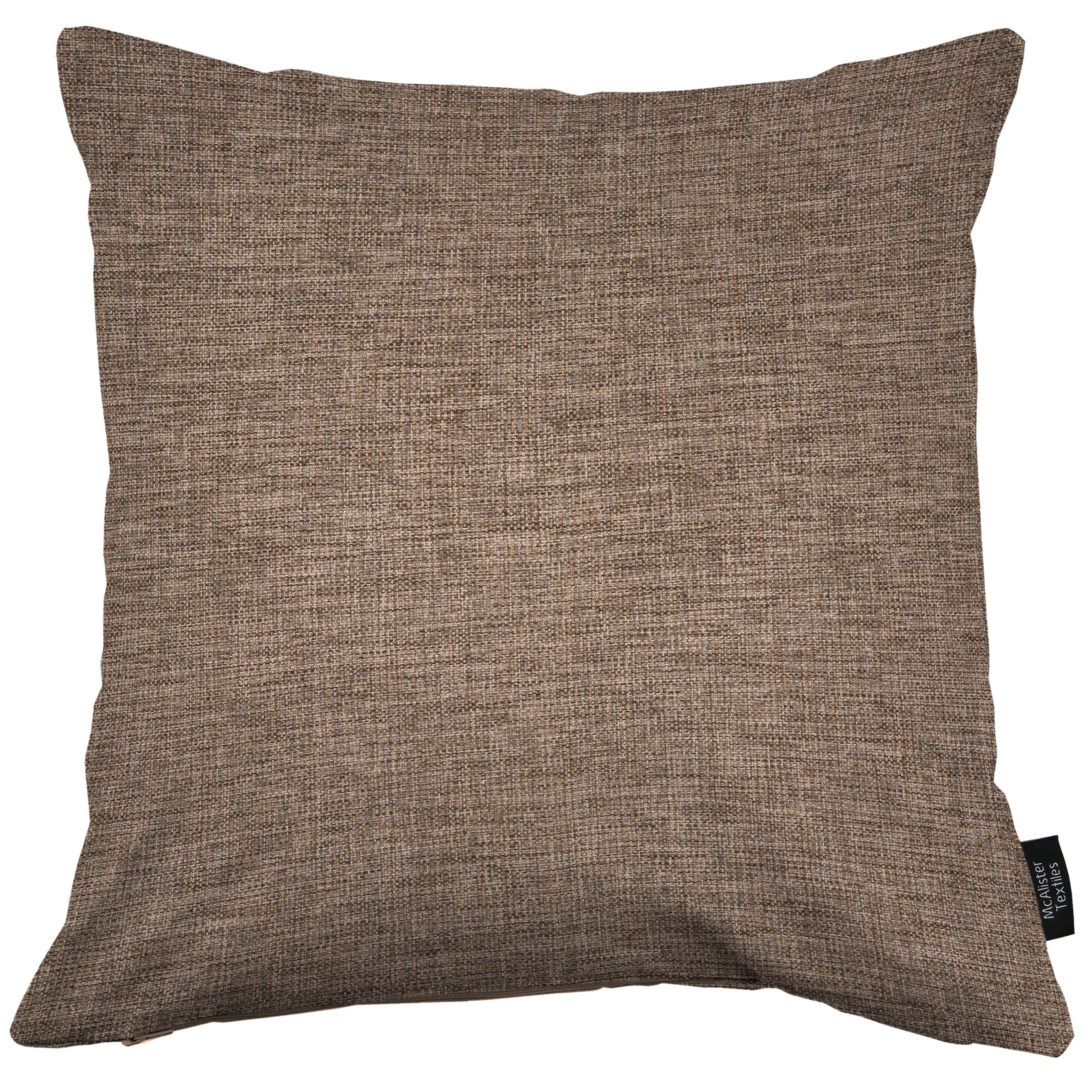 McAlister Textiles Albany Chocolate Brown Woven Cushion Cushions and Covers 