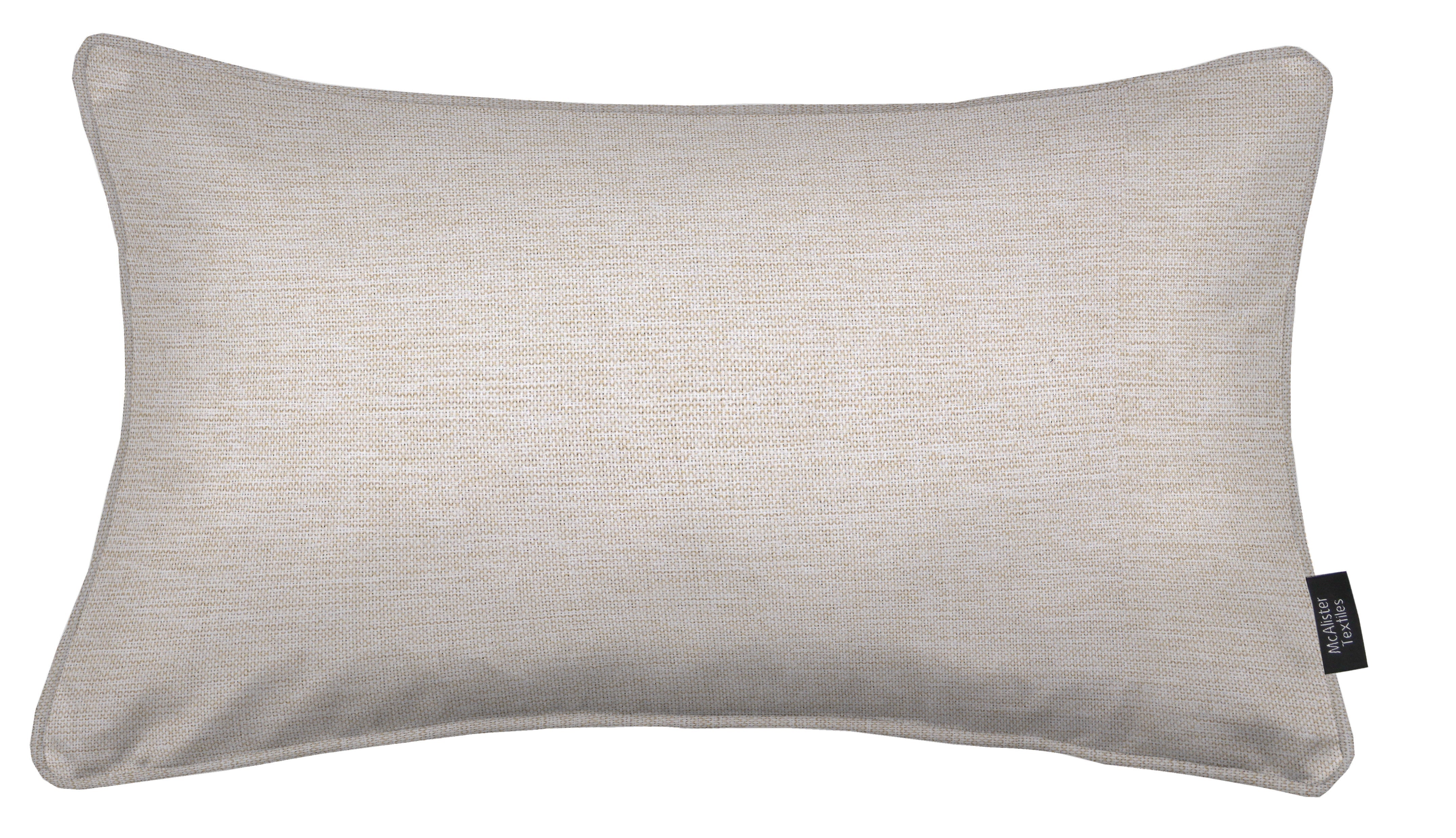 McAlister Textiles Albany Natural Piped Cushion Cushions and Covers 