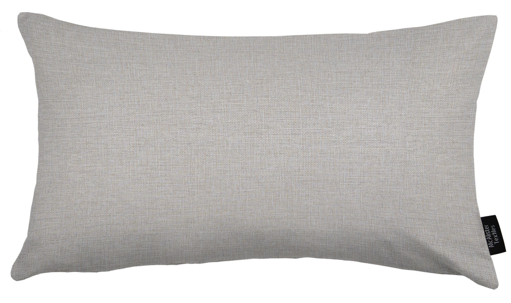 McAlister Textiles Albany Soft Grey Woven Cushion Cushions and Covers 