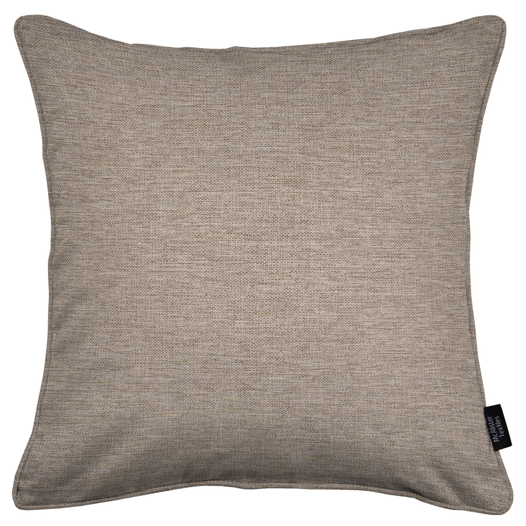 McAlister Textiles Albany Taupe Piped Cushion Cushions and Covers 