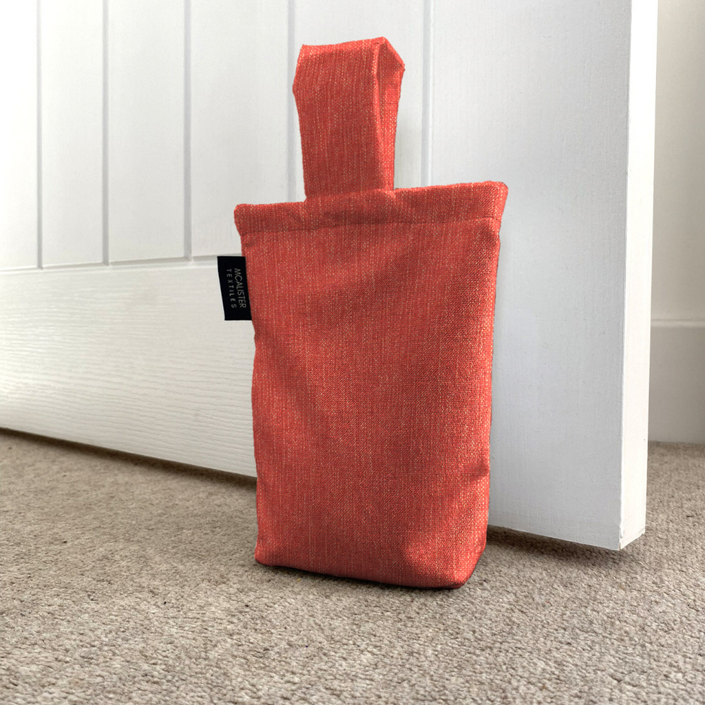 McAlister Textiles Albany Red Doorstop Doorstops 