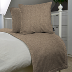 Carica l&#39;immagine nel visualizzatore di Gallery, McAlister Textiles Capri Chocolate Brown Bed Runners Throws and Runners 
