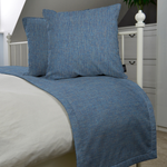 Carica l&#39;immagine nel visualizzatore di Gallery, McAlister Textiles Capri Mid Blue Bed Runners Throws and Runners 
