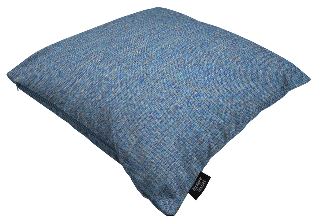 McAlister Textiles Capri Mid Blue Plain Cushion Cushions and Covers 