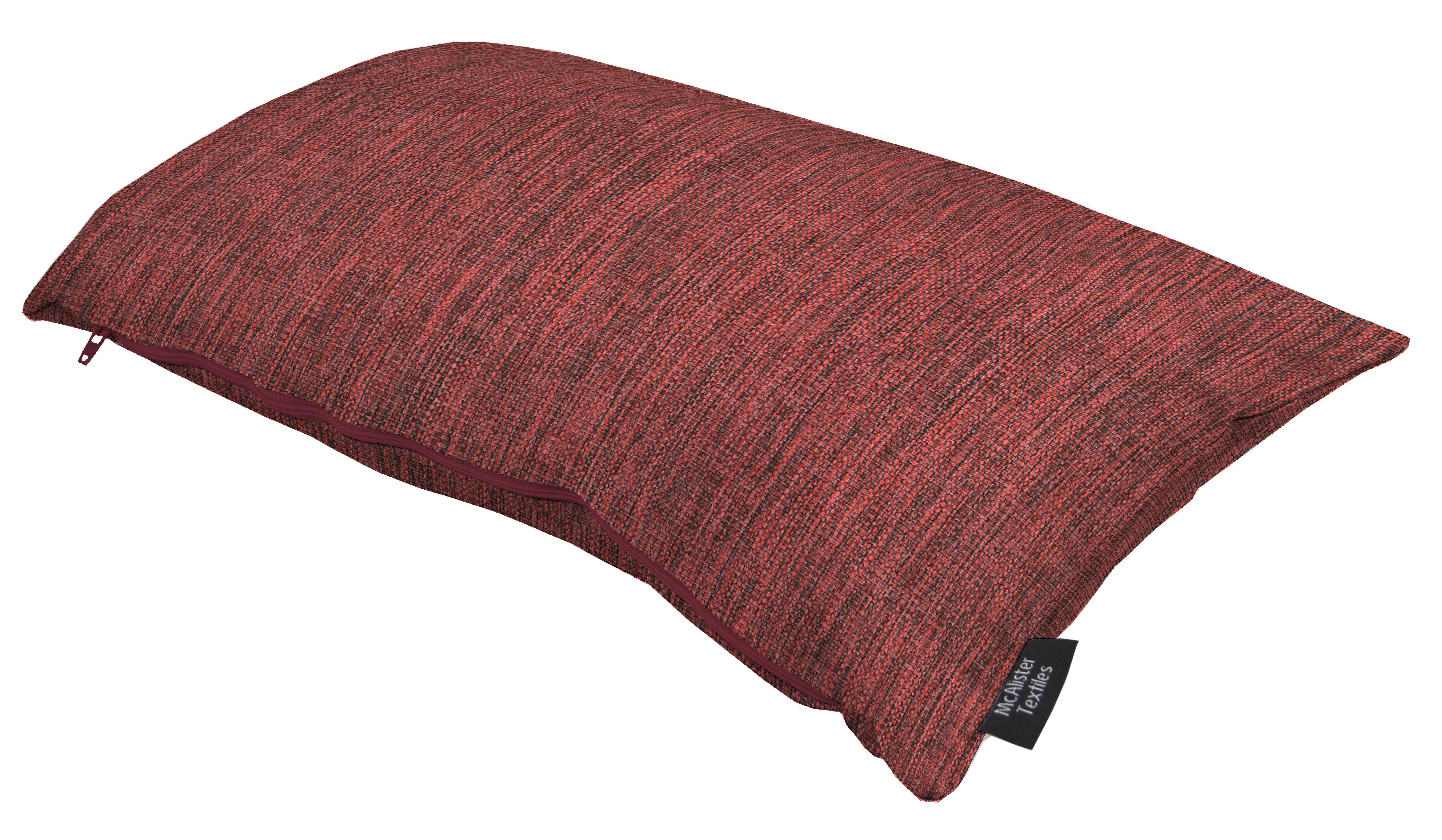 McAlister Textiles Capri Red Plain Cushion Cushions and Covers 