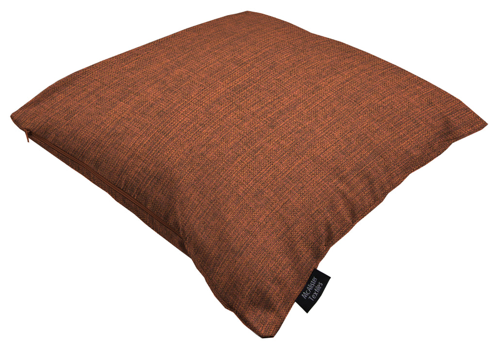 McAlister Textiles Capri Terracotta Plain Cushion Cushions and Covers 