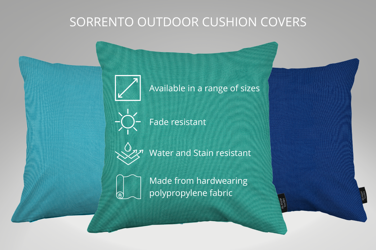McAlister Textiles Sorrento Sage Green Outdoor Pillows Pillow 