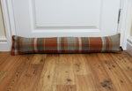 Carica l&#39;immagine nel visualizzatore di Gallery, McAlister Textiles Heritage Burnt Orange + Grey Tartan Draught Excluder Draught Excluders 
