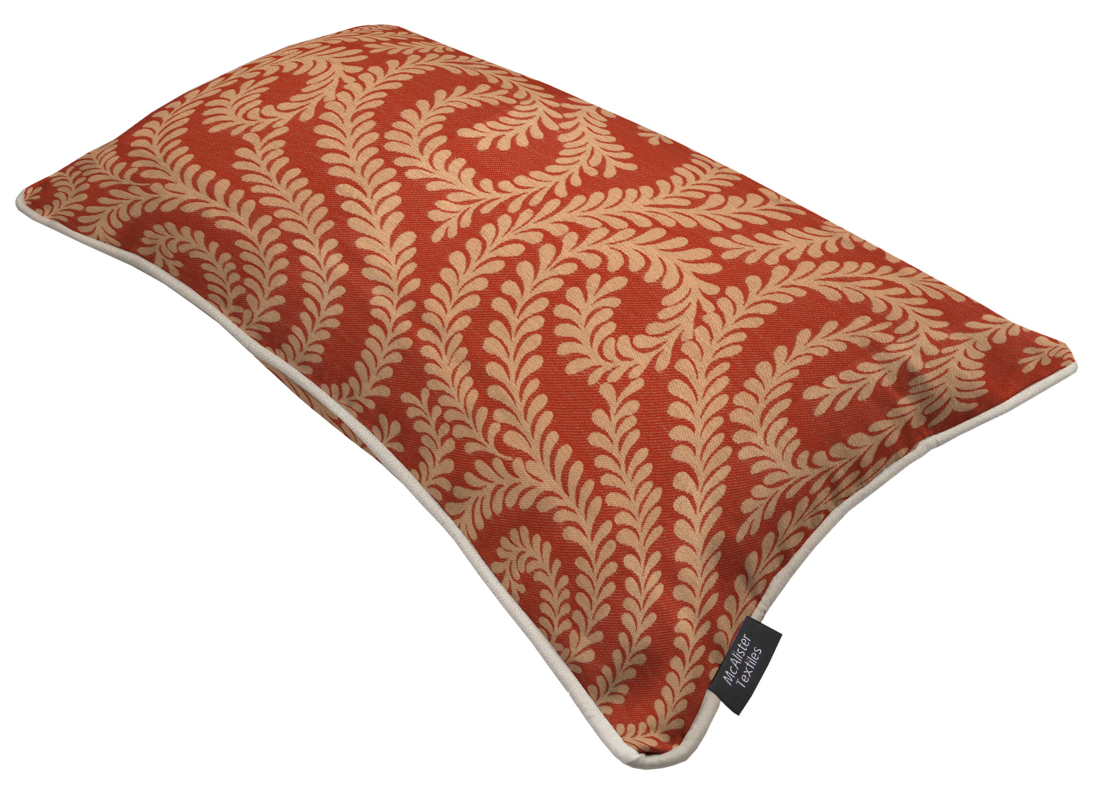 McAlister Textiles Little Leaf Burnt Orange Pillow Pillow 