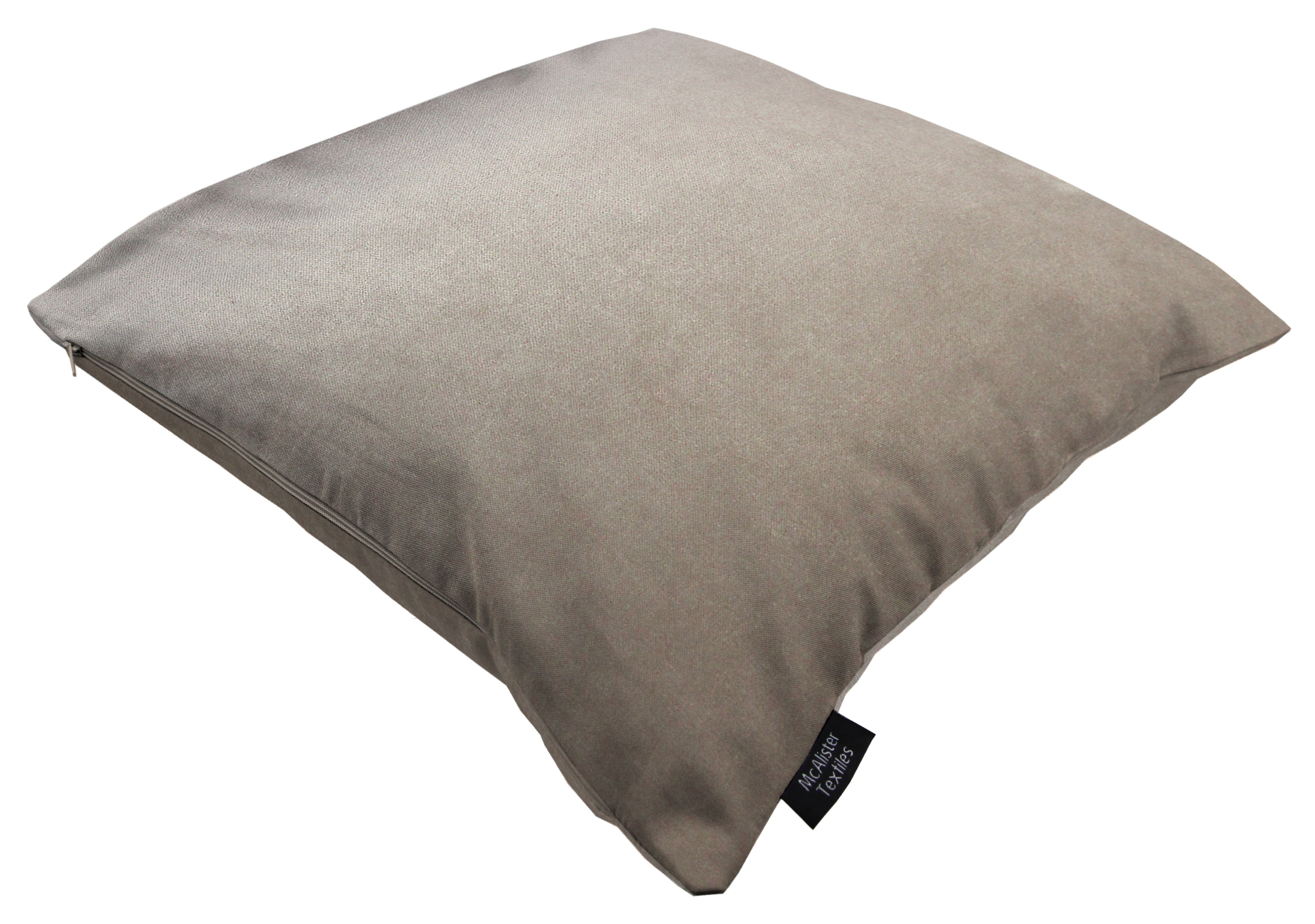 McAlister Textiles Matt Beige Velvet Modern Look Plain Cushion Cushions and Covers 