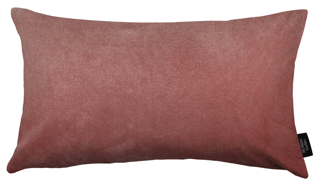 McAlister Textiles Matt Blush Pink Velvet Modern Look Plain Cushion Cushions and Covers 