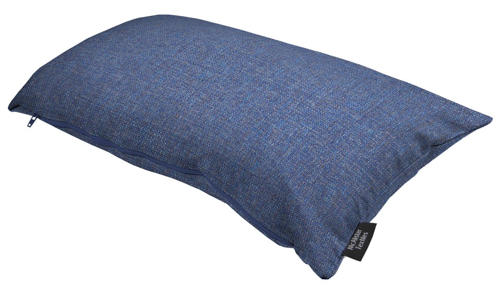 McAlister Textiles Roma Blue Woven Cushion Cushions and Covers 