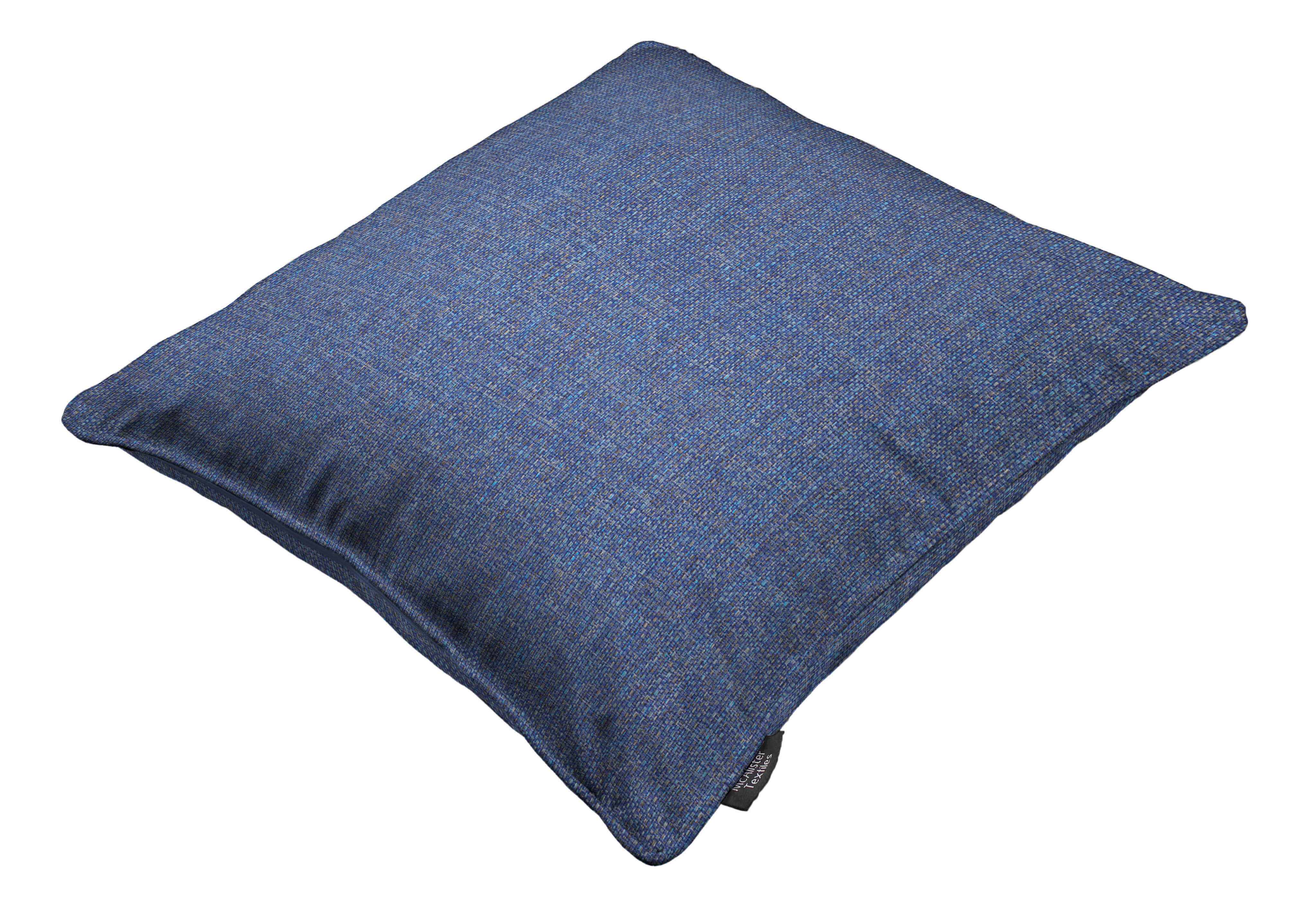 McAlister Textiles Roma Blue Piped Cushion Cushions and Covers Cover Only 43cm x 43cm 