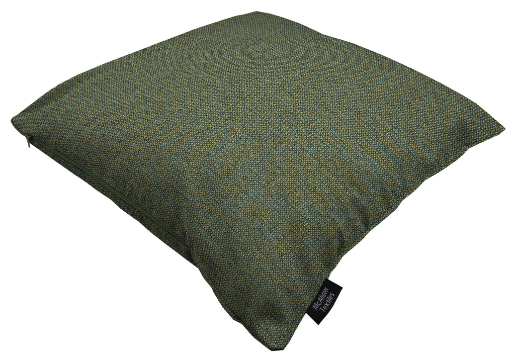 McAlister Textiles Roma Green Woven Cushion Cushions and Covers 