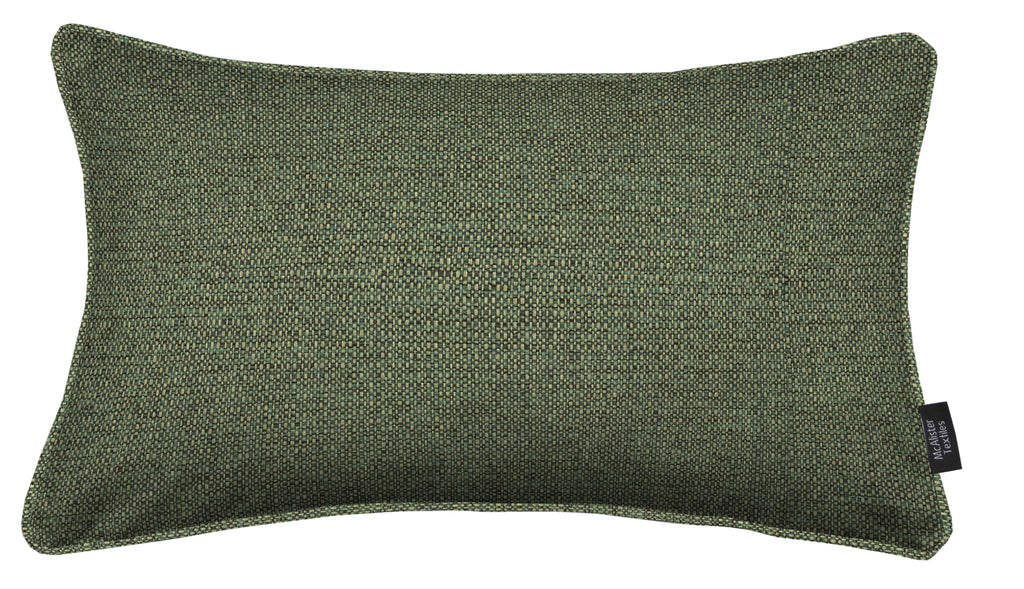 McAlister Textiles Roma Green Piped Cushion Cushions and Covers 