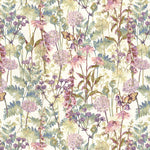 Carica l&#39;immagine nel visualizzatore di Gallery, McAlister Textiles Wildflower Pastel Purple Herringbone Border Throws &amp; Runners Throws and Runners 
