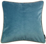 Carica l&#39;immagine nel visualizzatore di Gallery, McAlister Textiles Matt Duck Egg Blue Velvet 43cm x 43cm Contrast Piped Cushion Sets Cushions and Covers 
