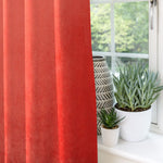 Carica l&#39;immagine nel visualizzatore di Gallery, McAlister Textiles Matt Coral Pink Velvet Curtains Tailored Curtains 
