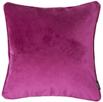 Carica l&#39;immagine nel visualizzatore di Gallery, McAlister Textiles Matt Fuchsia Pink Velvet 43cm x 43cm Piped Cushion Sets Cushions and Covers 
